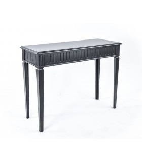 Console frise cannelée présentée en gris anthracite