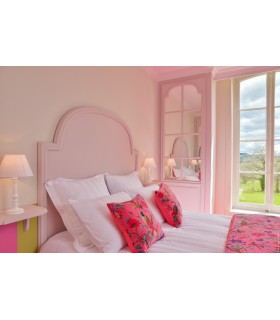 tête de lit en bois de style