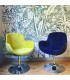 Fauteuil Design Roméo pied bombé inspiration 60's Fauteuil Design Roméo pied bombé inspiration 60's