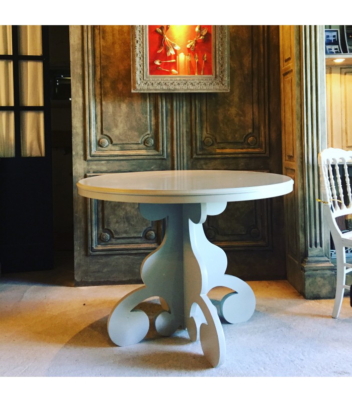 Guéridon en bois Lucie de style français