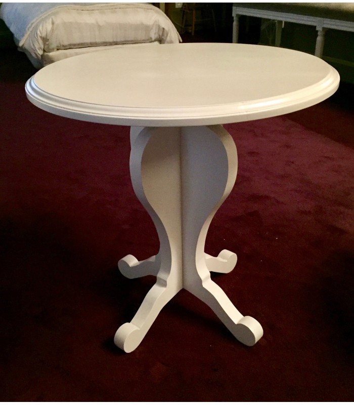 guéridon enfant Gustave laqué ici en White off