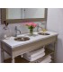 Meuble salle de bain néoclassique en bois Marie-Antoinette 2 vasques