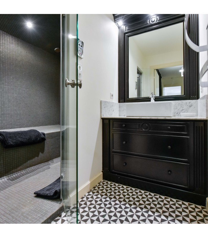 Meuble salle de bain néoclassique en bois Victoria