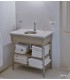 Meuble salle de bain néoclassique en bois Marie-Antoinette