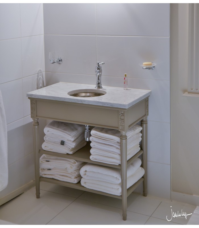 Meuble salle de bain néoclassique en bois Marie-Antoinette