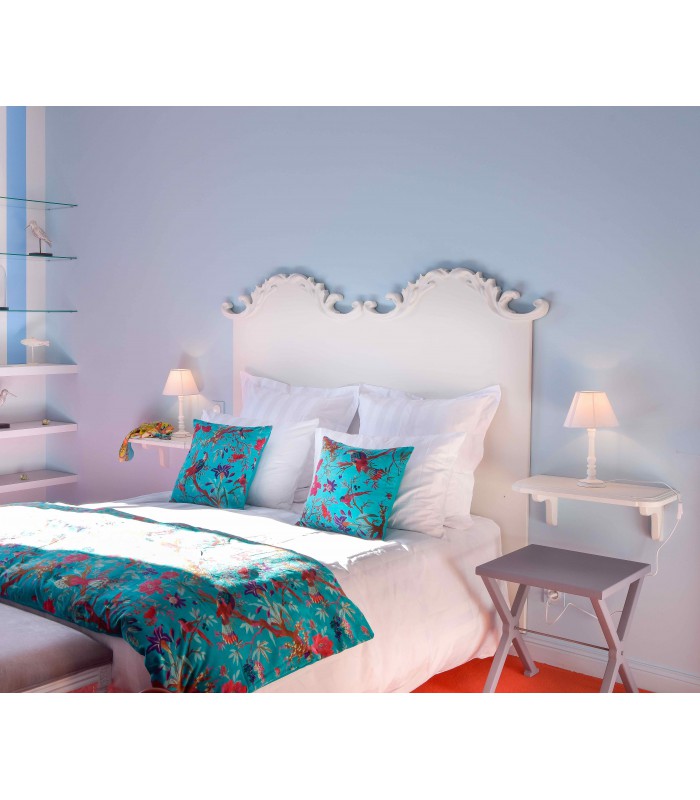 Chevet en bois Edgard finition acier