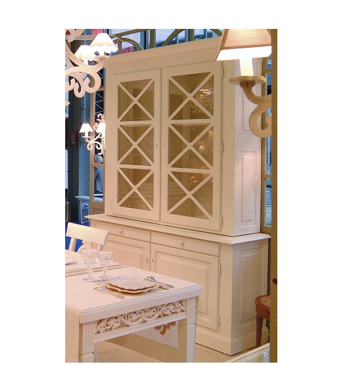Vaisselier portes croisillons Capucine