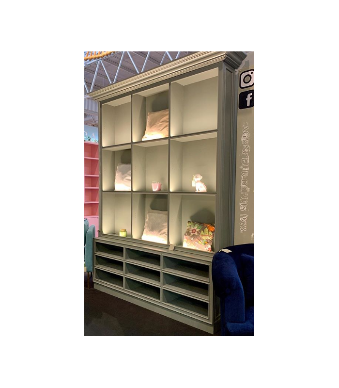 Bibliothèque néoclassique en bois César