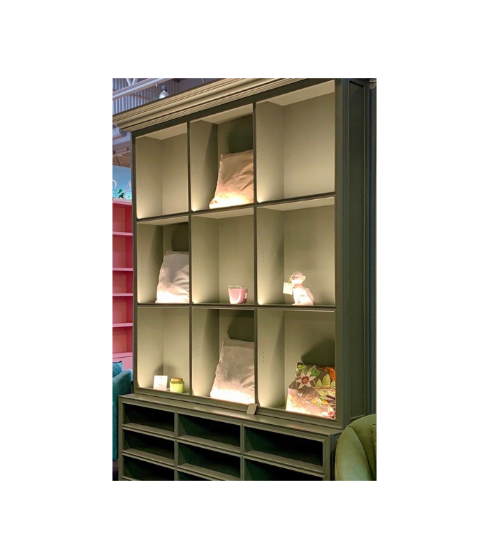 Bibliothèque néoclassique en bois César