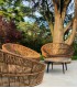 fauteuil de jardin en rotin