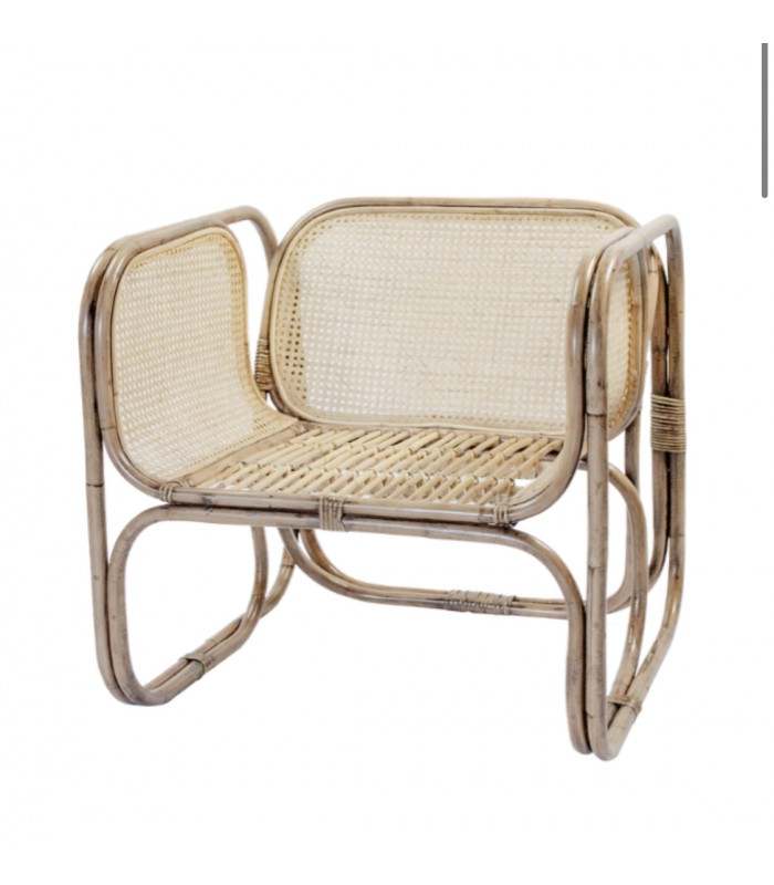 Fauteuil de jardin en rotin Ernest