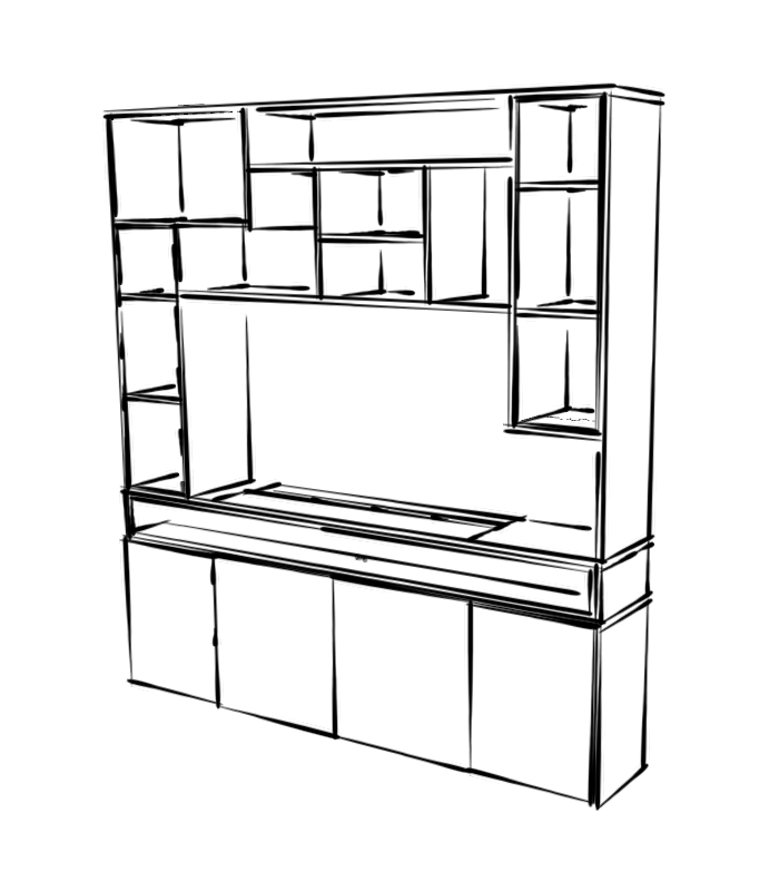 Meuble de télévision 70'