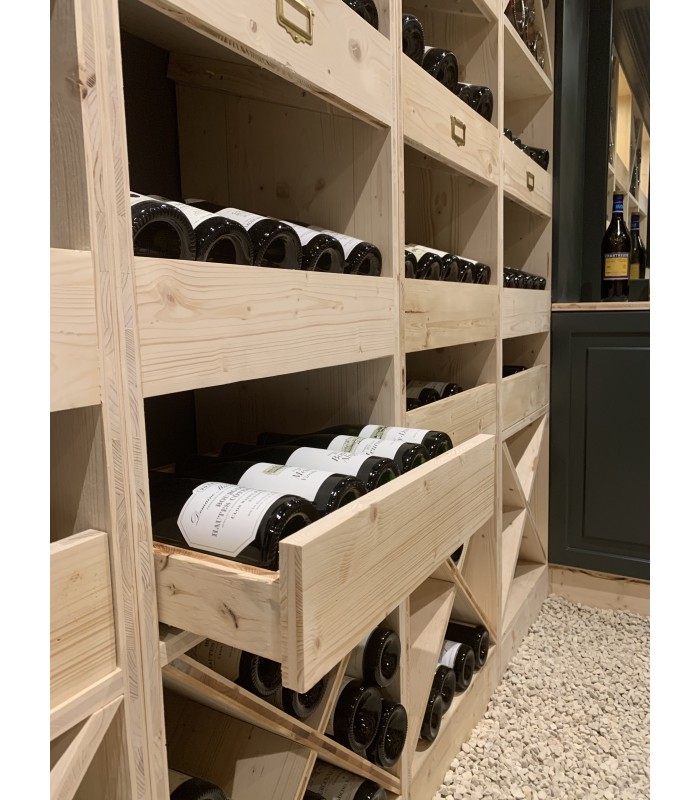 Cave à vin sur mesure - Agencement module : Cave à vin de La boutique  Ateliers Montespan