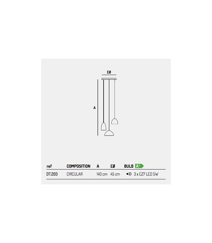 suspension circulaire japonaise 3 pendentifs
