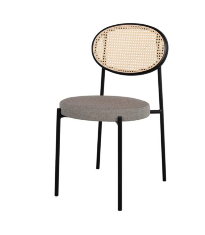 Assise tapissé en rotin naturelle.