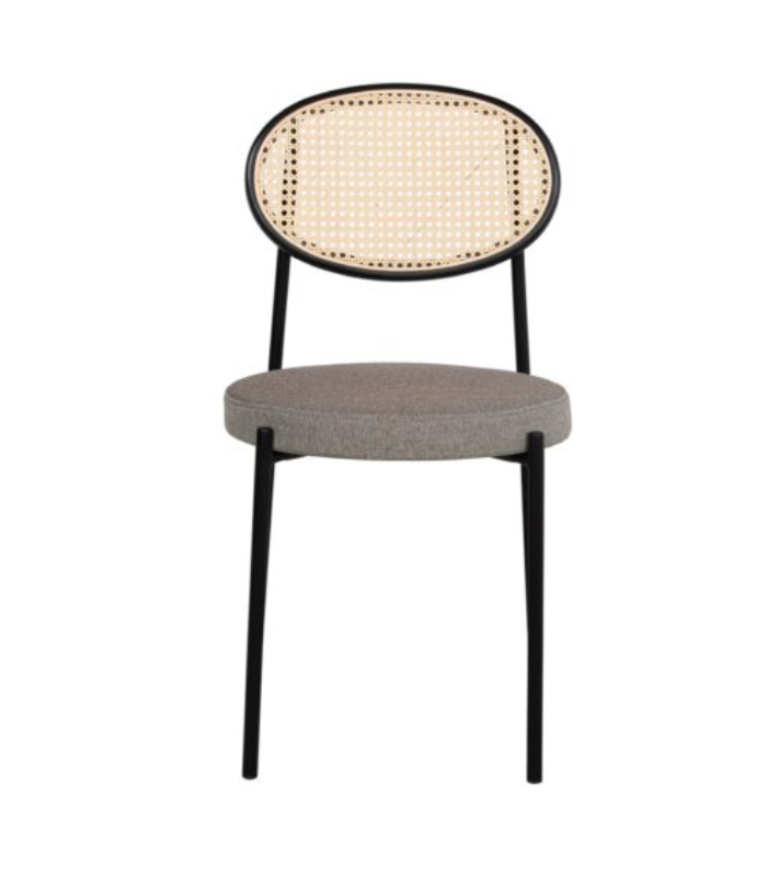 Assise tapissé en rotin naturelle.