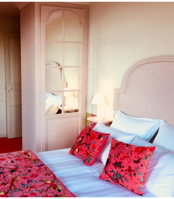 Tête de lit Eglantine ici en finition Rose Malabar