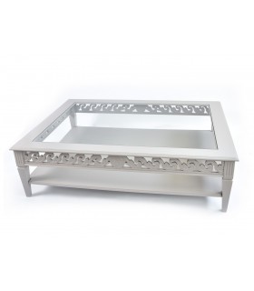 Table Louis XVII - finition old white